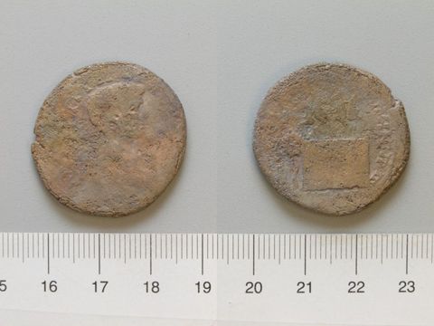 Dupondius of Geta Lucius Septimius, Emperor of Rome, from Amaseia, Yale University Art Gallery, inv. 1938.6000.1233