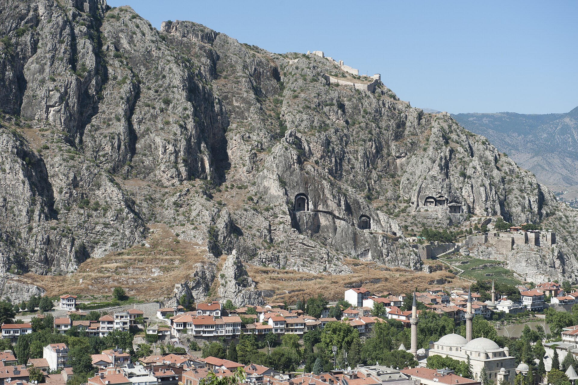 Amasya Mountain to south Town view