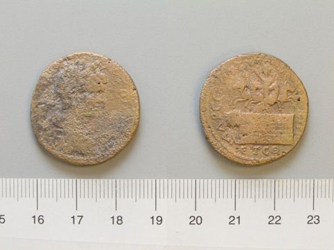 Dupondius of Caracalla, Roman Emperor, from Amaseia, Yale University Art Gallery, inv. 1938.6000.1237