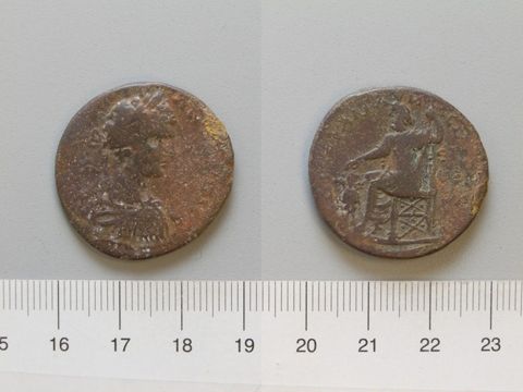 Dupondius of Caracalla, Roman Emperor, from Amaseia, Yale University Art Gallery, inv. 1938.6000.1232