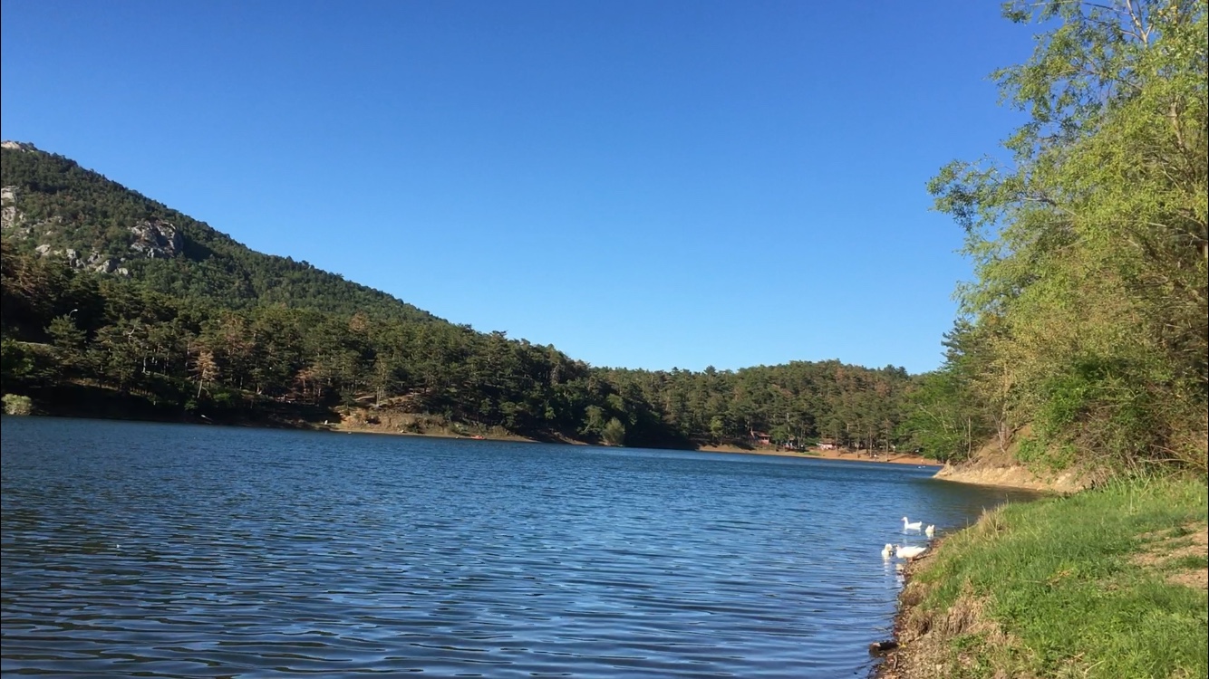 Summer season at the lake Boraboy