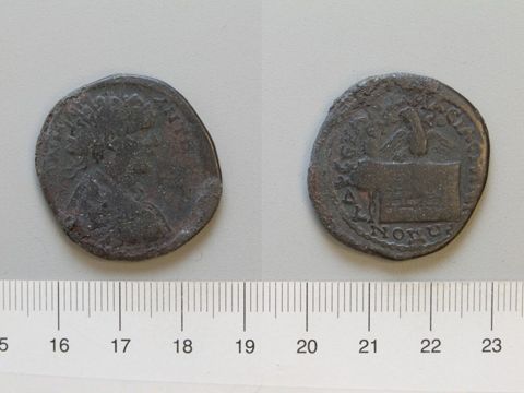 Dupondius of Caracalla, Roman Emperor, from Amaseia, Yale University Art Gallery, inv. 1938.6000.1230