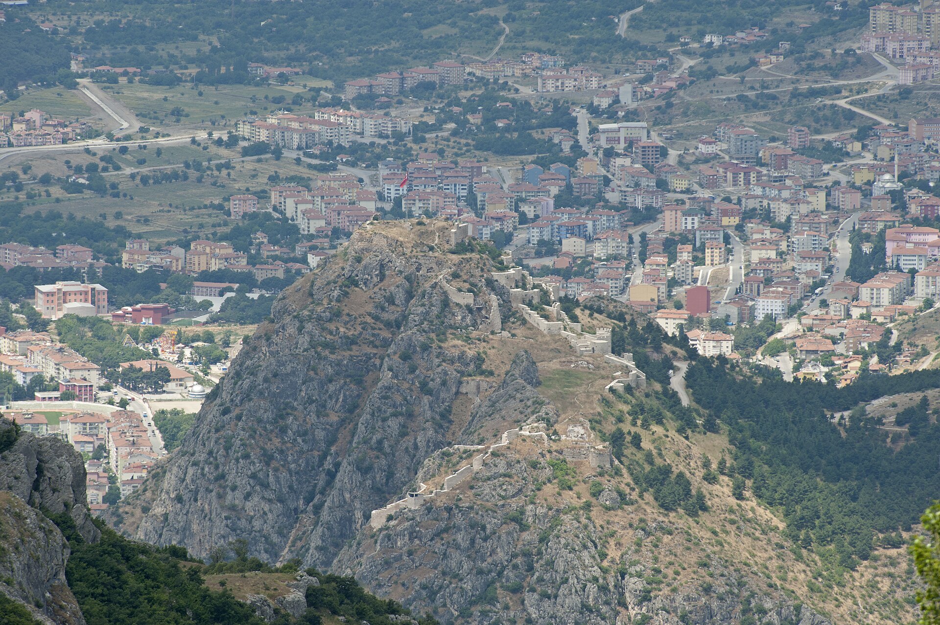 Amasya Mountain to south Town view
