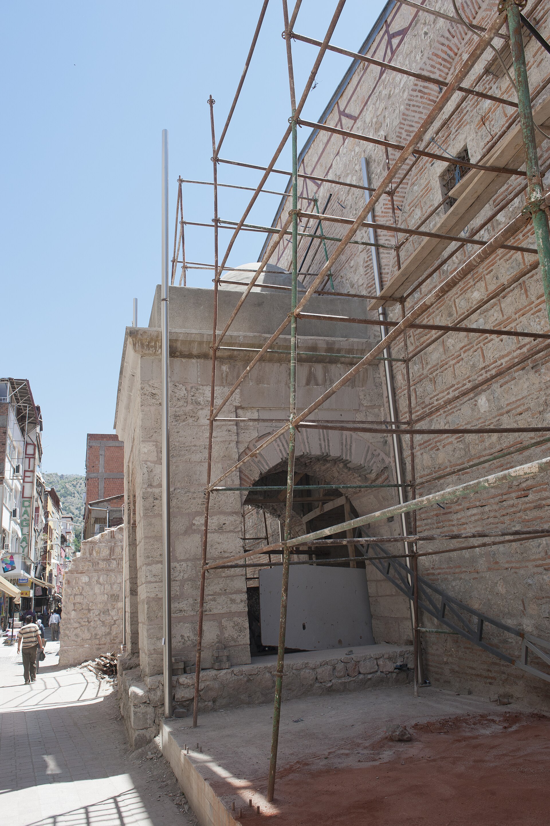 Amasya Bedesten during restoration