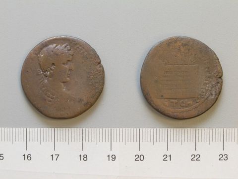 Dupondius of Caracalla, Roman Emperor, from Amaseia, Yale University Art Gallery, inv. 1938.6000.1207