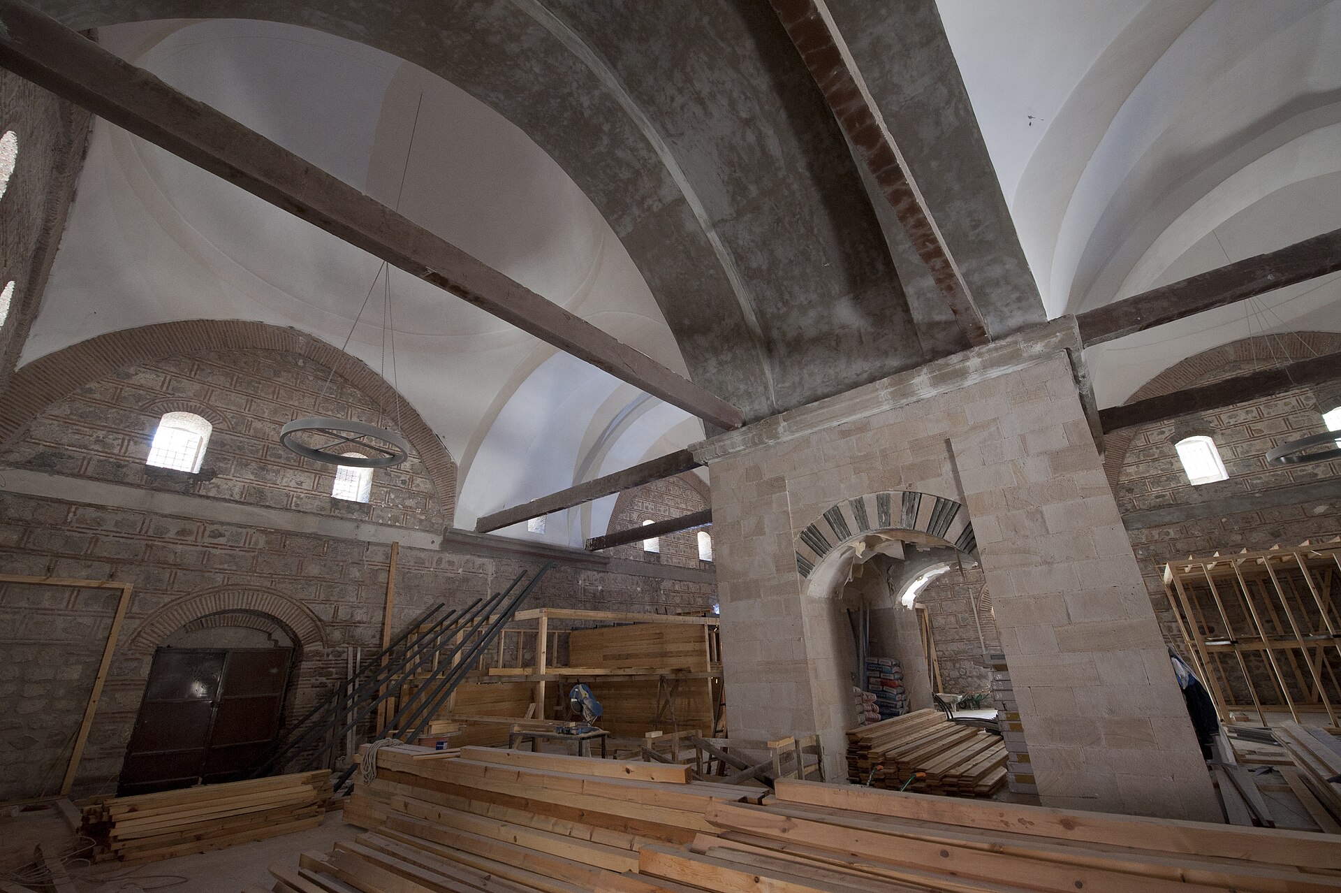 Amasya Bedesten during restoration