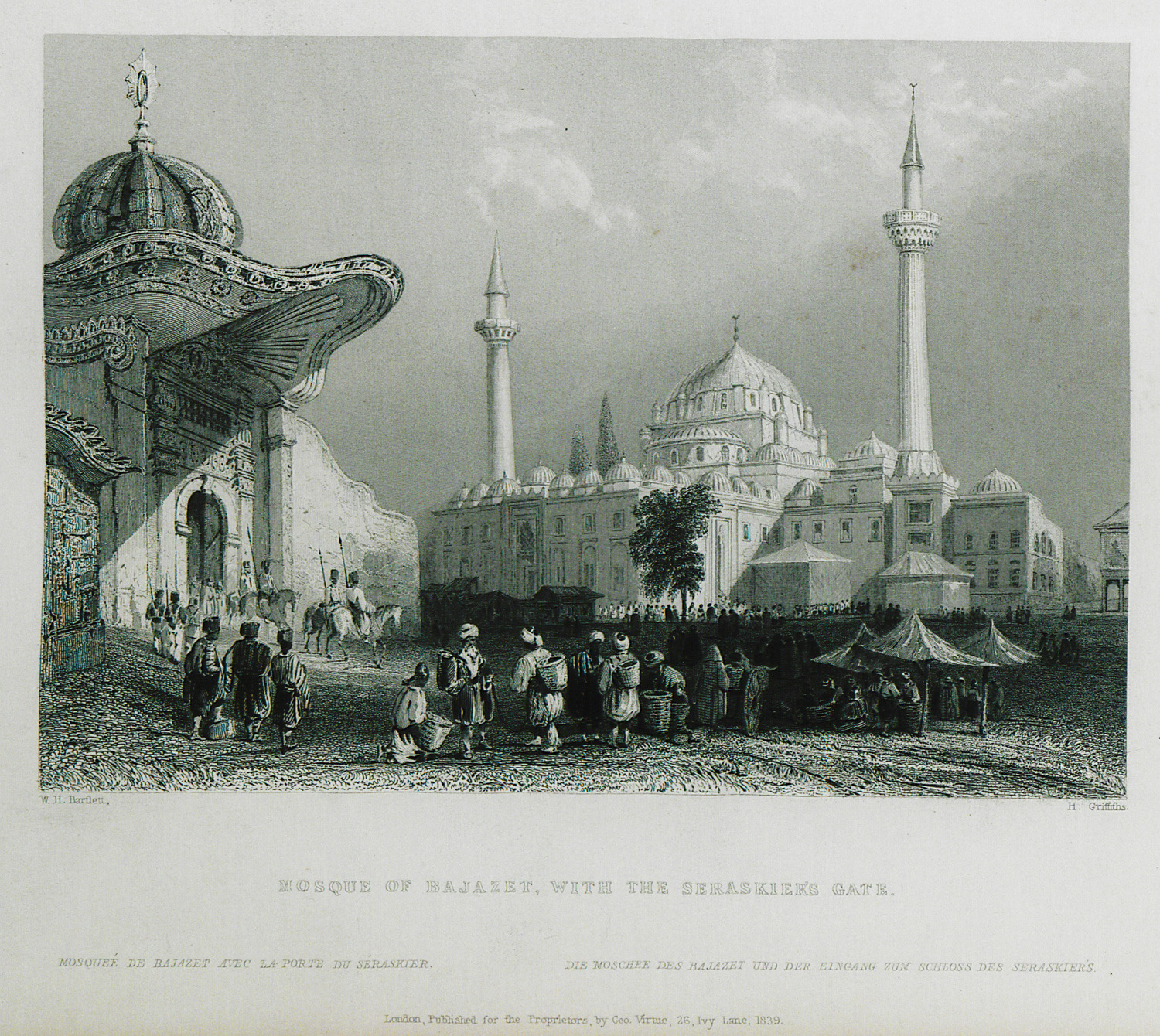 Mosque of Bajazet, with the Seraskier's Gate - Pardoe Julia