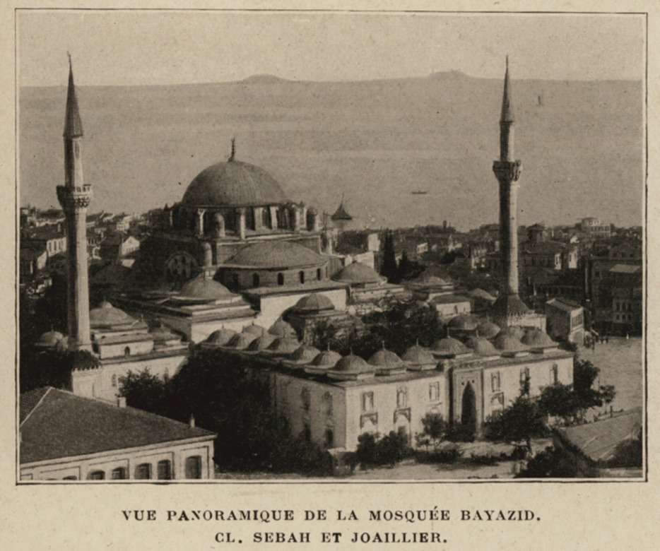 Vue panoramique de la mosquée Bayazid - Launay Louis De