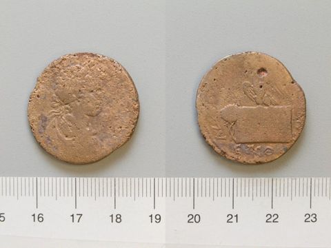 Dupondius of Caracalla, Roman Emperor, from Amaseia, Yale University Art Gallery, inv. 1938.6000.1224