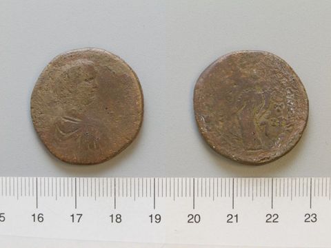 Coin of Geta Lucius Septimius, Emperor of Rome, from Amaseia, Yale University Art Gallery, inv. 1938.6000.1242