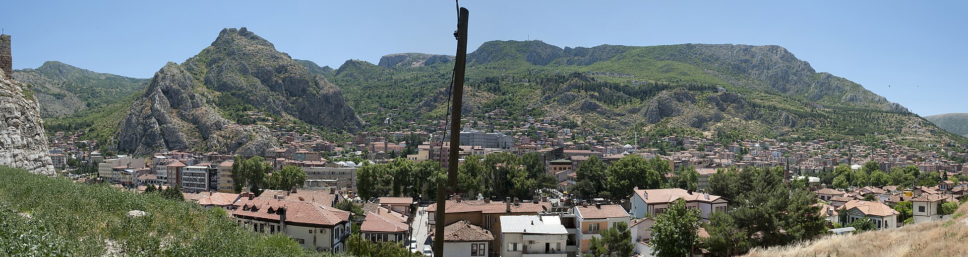 Amasya View during ascent to King's Tombs 7884 panorama