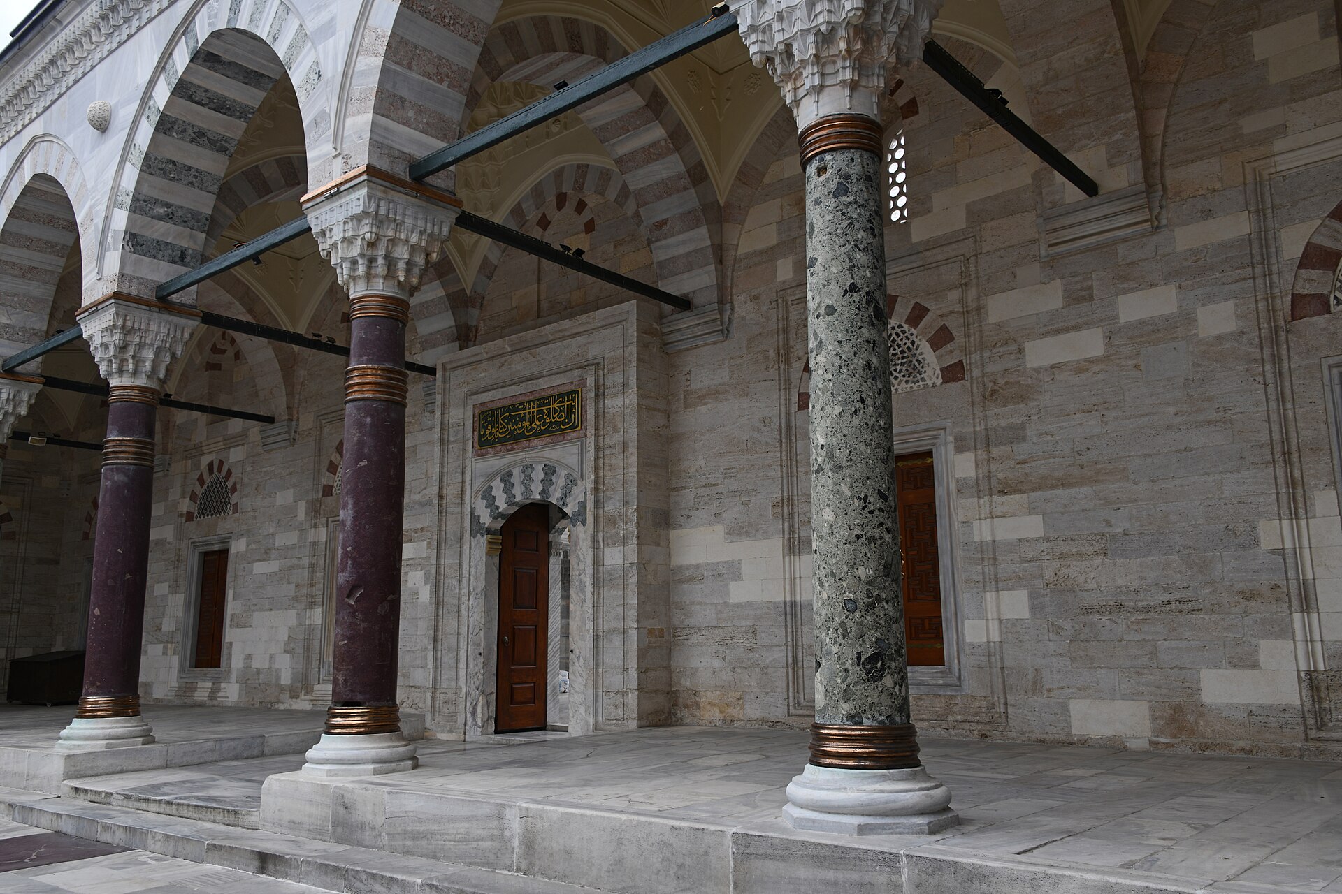 Bayezid II Mosque NW side of courtyard in 2024