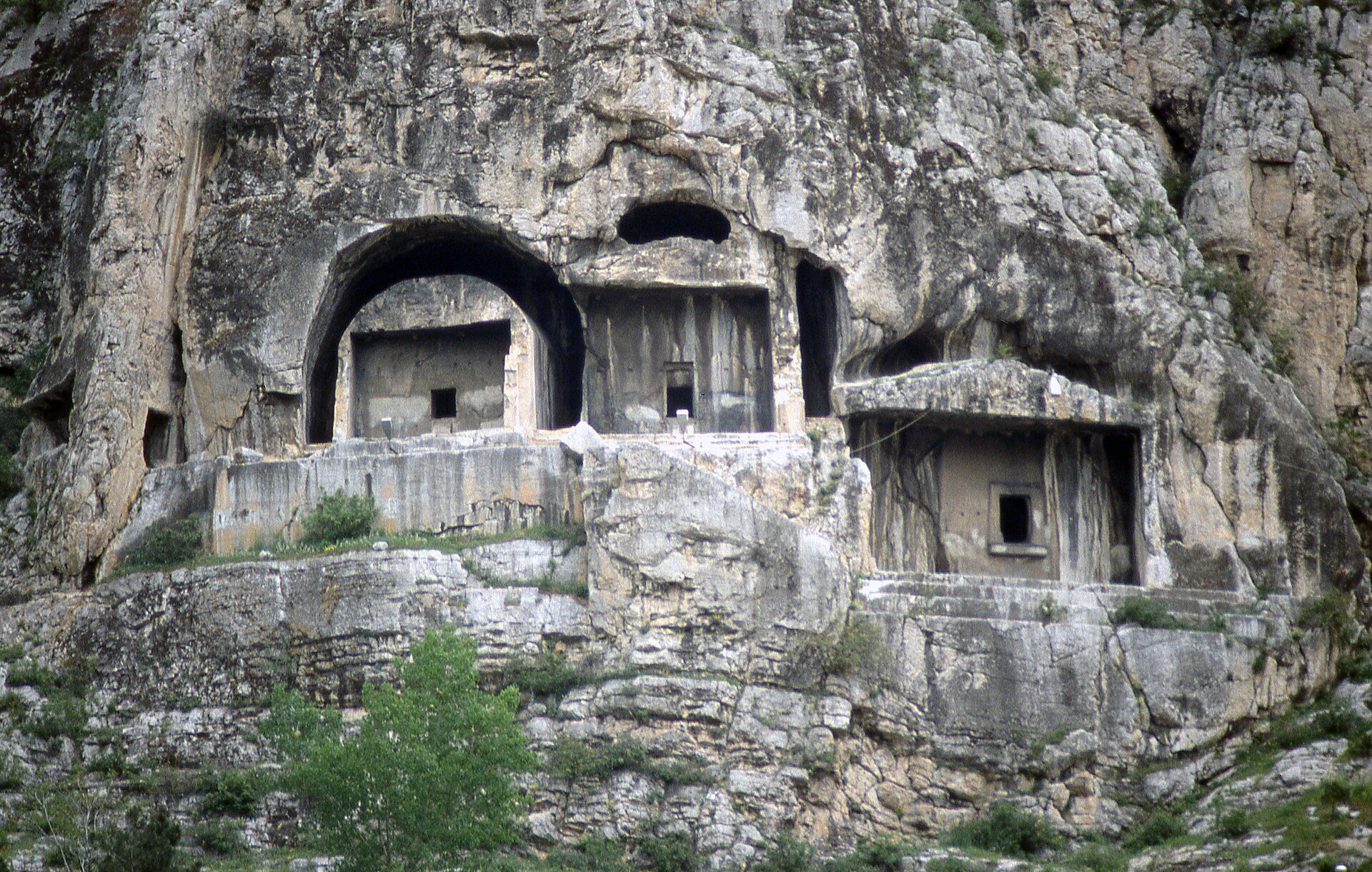 Amasya Tombs A-C from SW