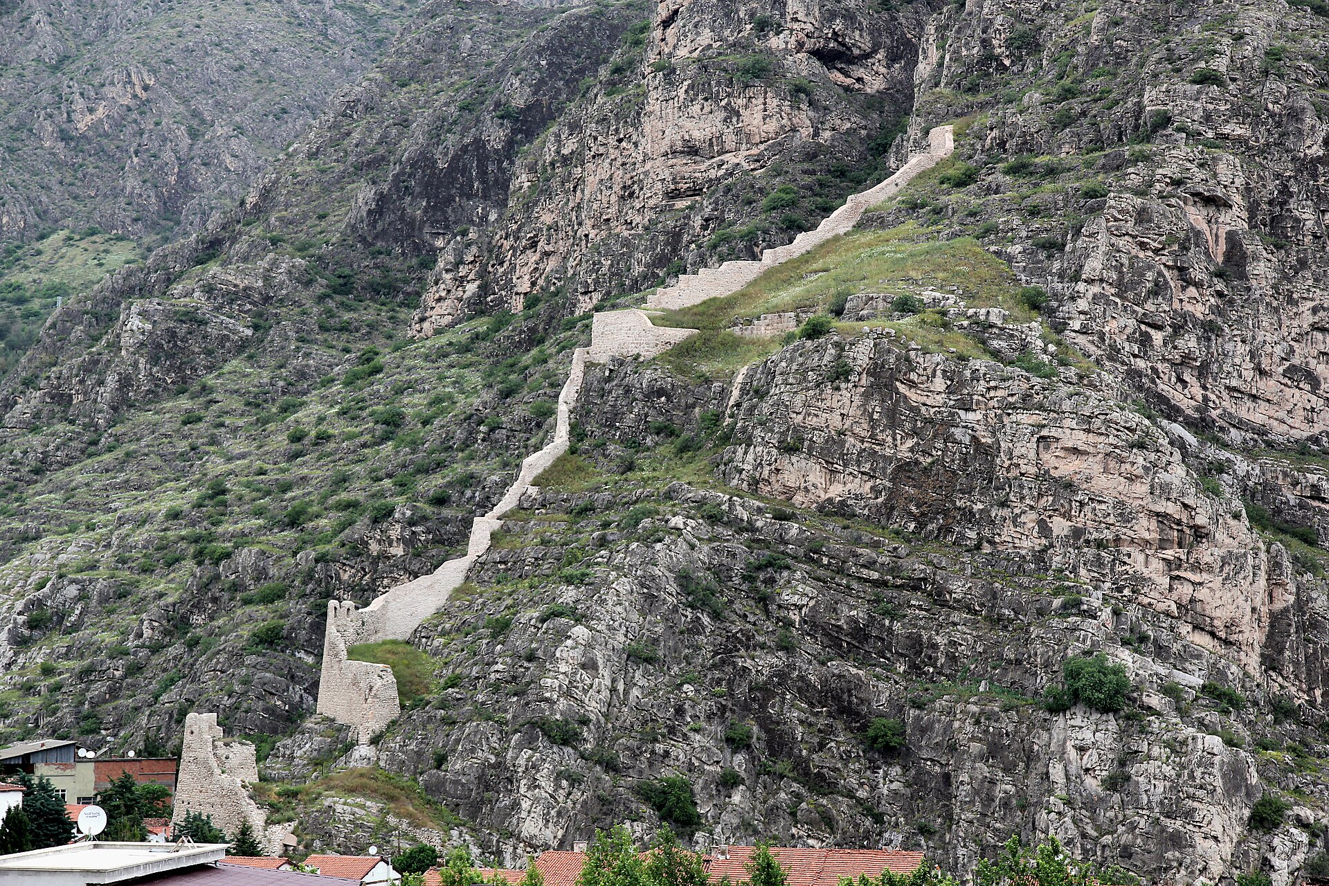 Amasya, Nordtürkei, Burgmauer