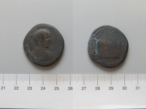 Coin of Geta Lucius Septimius, Emperor of Rome, from Amasia, Yale University Art Gallery, inv. 1938.6000.4202