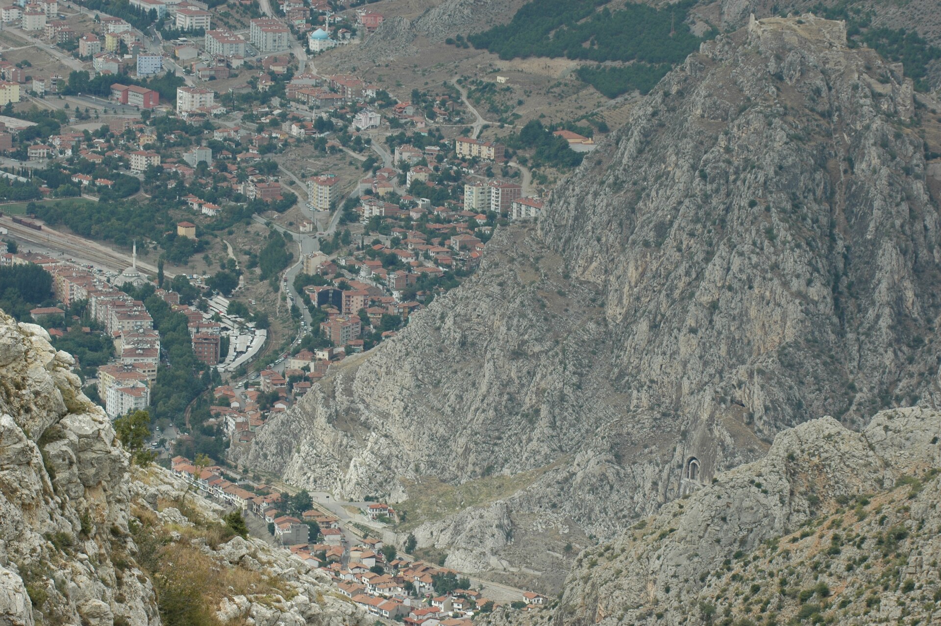 Amasya Mountain to south Town view