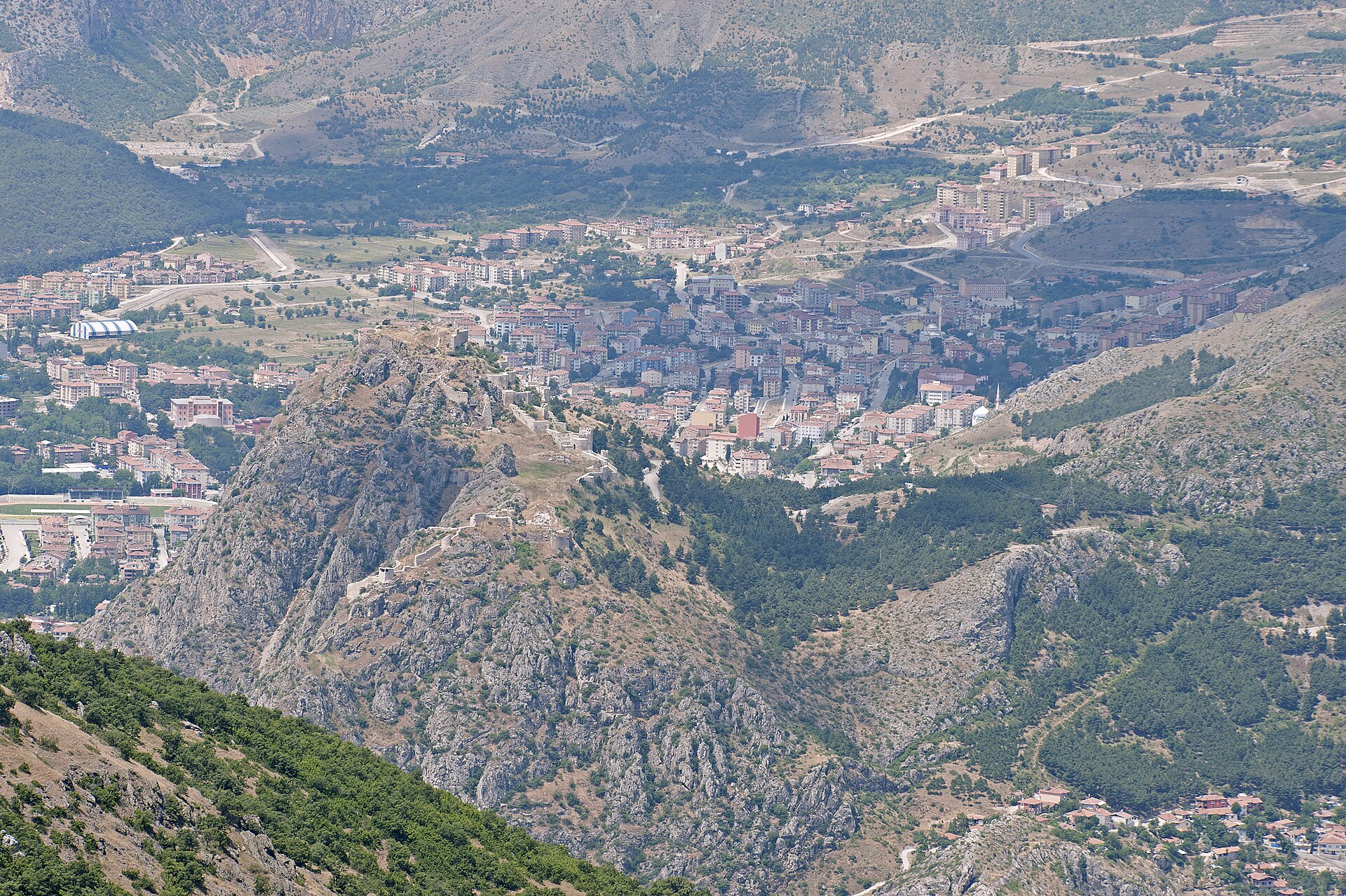 Amasya Mountain to south Town view