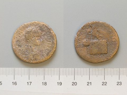 Dupondius of Caracalla, Roman Emperor, from Amaseia, Yale University Art Gallery, inv. 1938.6000.1205