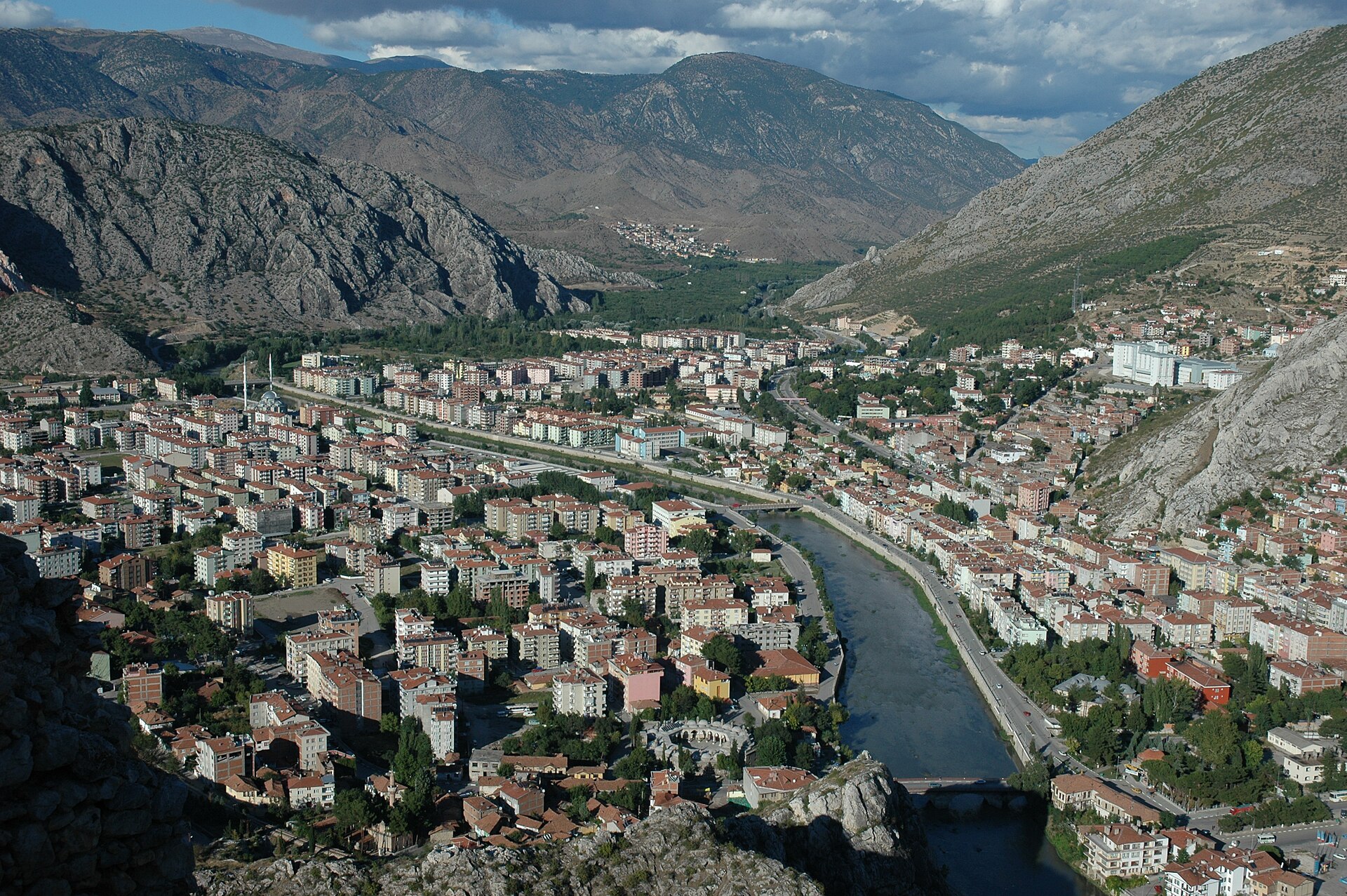 Amasya View from kale or near