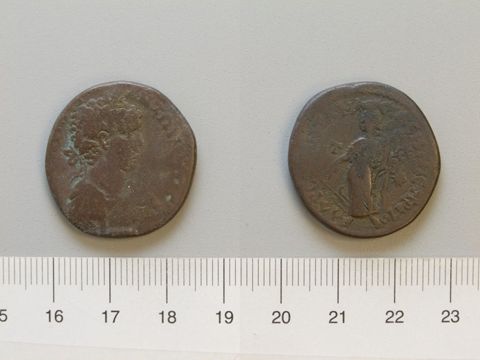 Dupondius of Caracalla, Roman Emperor, from Amaseia, Yale University Art Gallery, inv. 1938.6000.1216