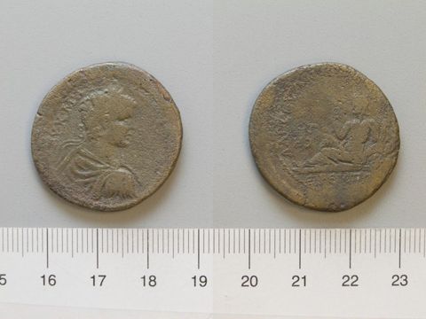 Dupondius of Caracalla, Roman Emperor, from Amaseia, Yale University Art Gallery, inv. 1938.6000.1212