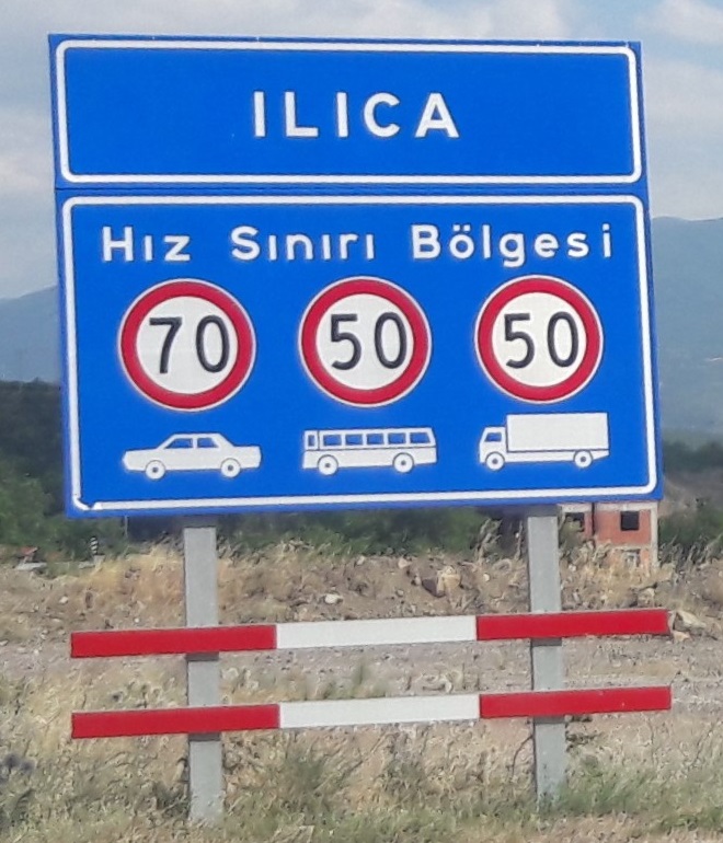 Ilıca, Taşova tabela