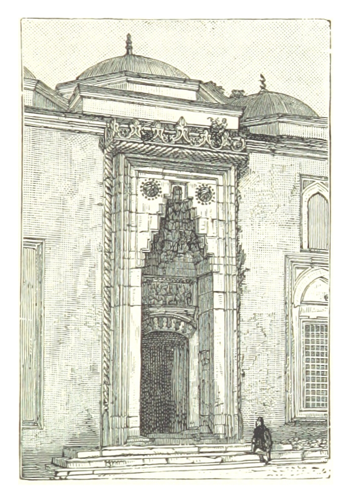 SPRY p221 ENTRANCE TO THE MOSQUE OF SULTAN BAJAZET