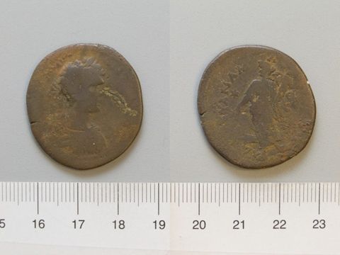 Dupondius of Caracalla, Roman Emperor, from Amaseia, Yale University Art Gallery, inv. 1938.6000.1215