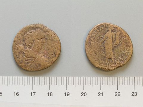 Dupondius of Caracalla, Roman Emperor, from Amaseia, Yale University Art Gallery, inv. 1938.6000.1213