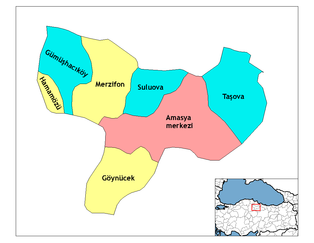 Amasya districts