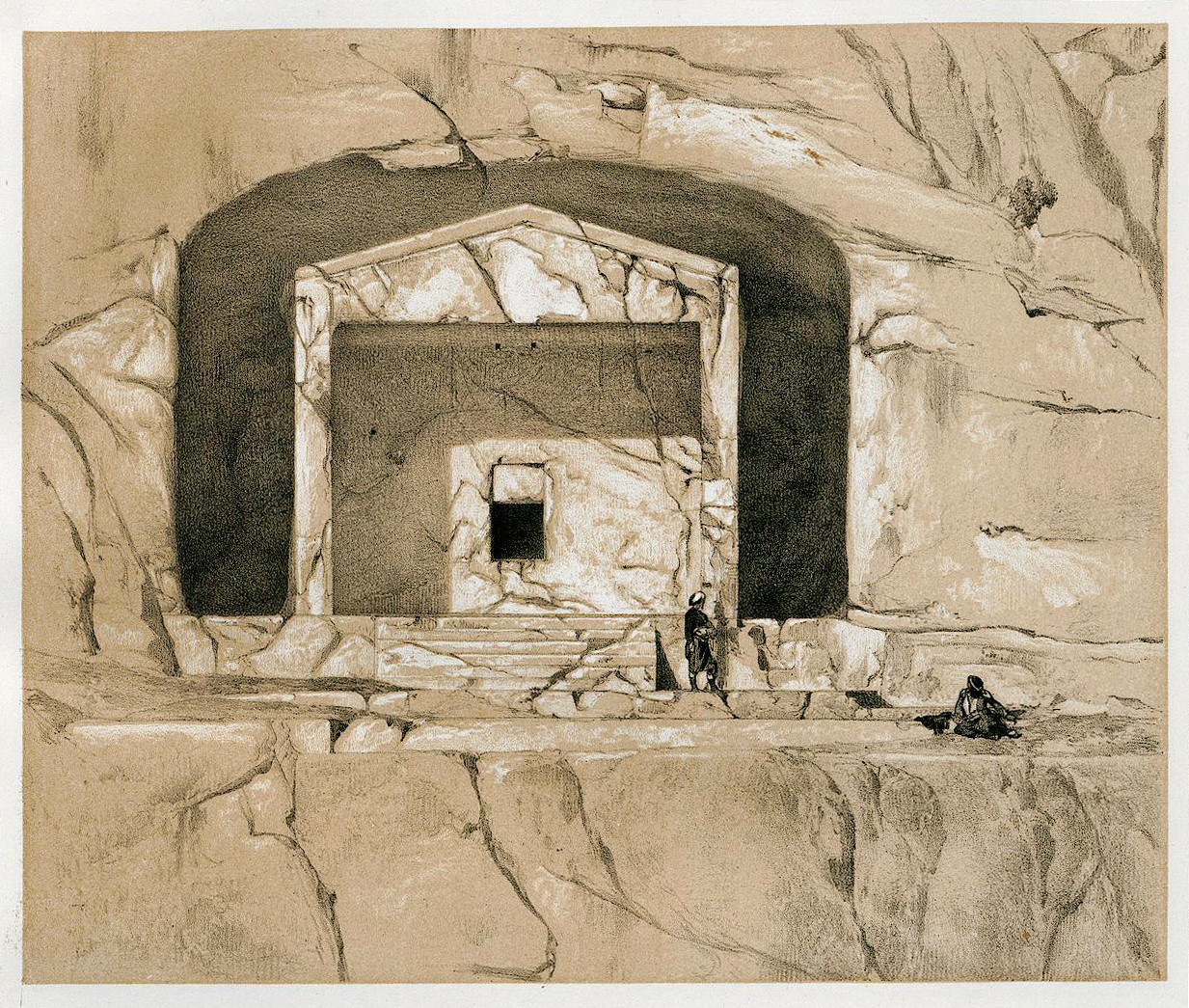Amasya Tomb D elevation (Perrot, Exp. arch. de la Galatie, pl. 79)