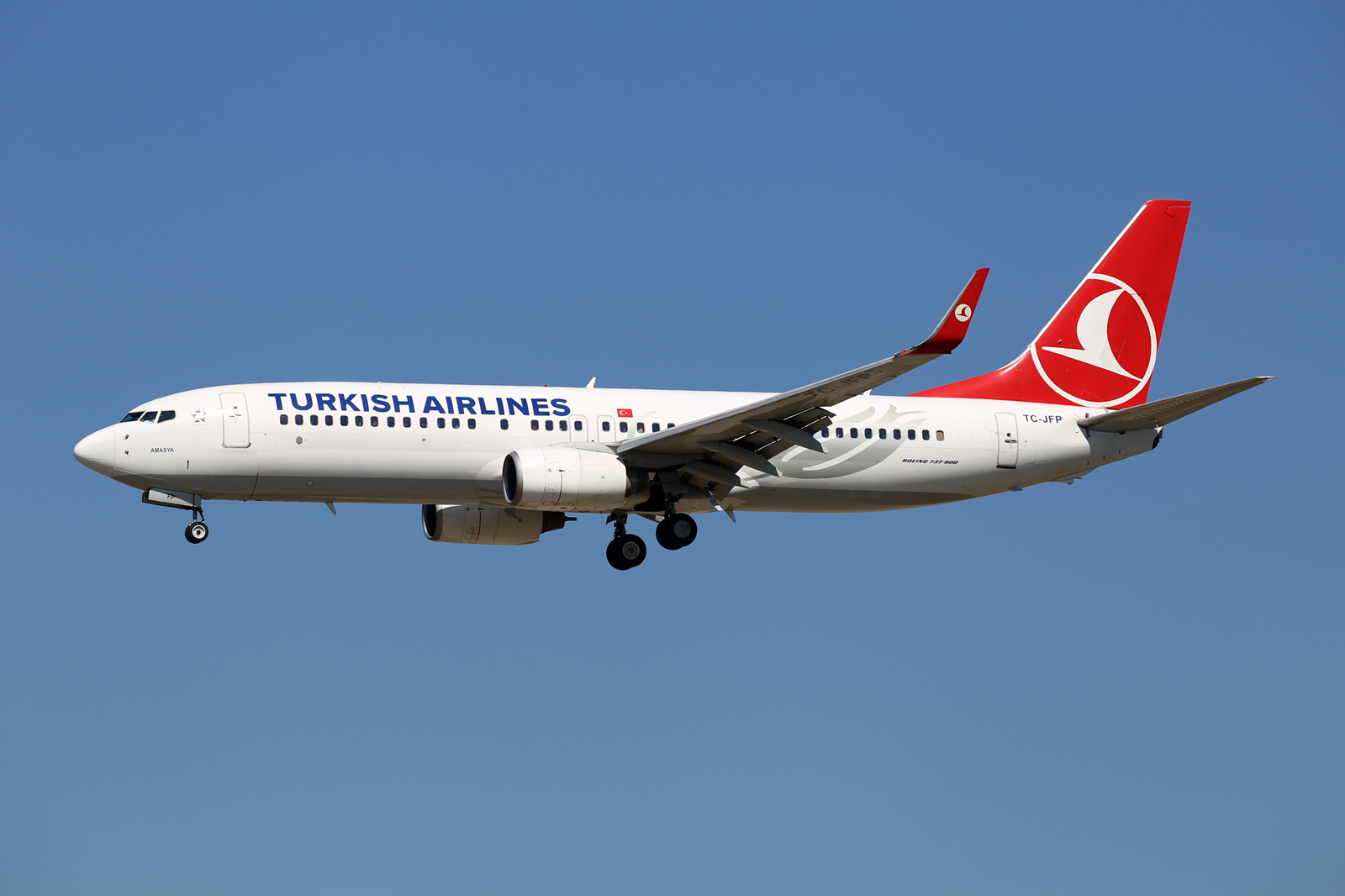 Turkish Airlines Boeing 737-8F2 TC-JFP "Amasya"