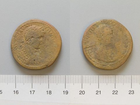 Dupondius of Caracalla, Roman Emperor, from Amaseia, Yale University Art Gallery, inv. 1938.6000.1227