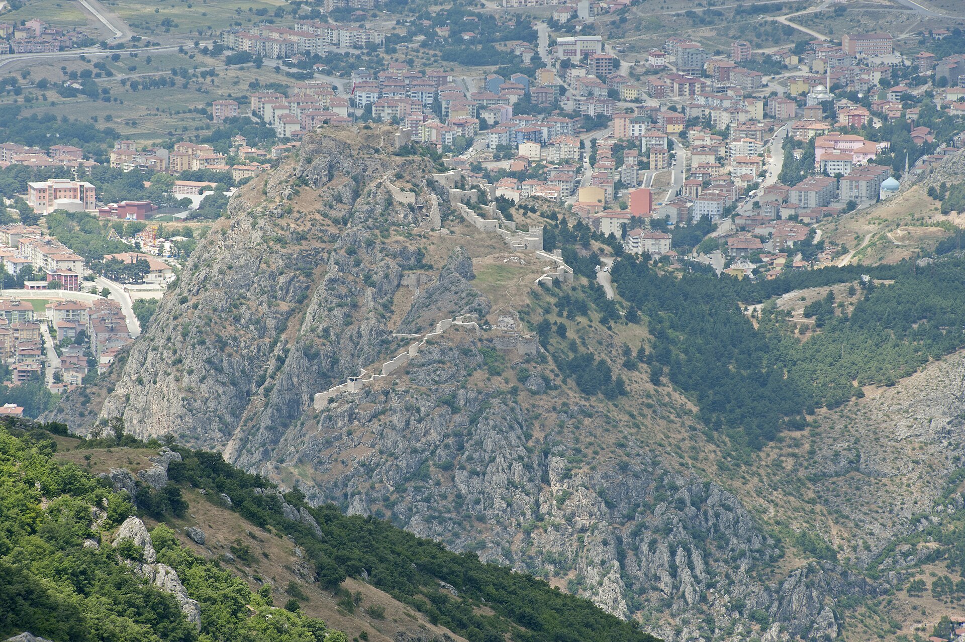 Amasya Mountain to south Town view