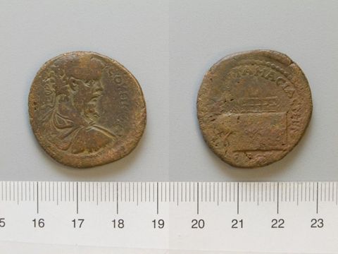 Coin of Septimius Severus, Emperor of Rome from Amaseia, Yale University Art Gallery, inv. 1938.6000.32
