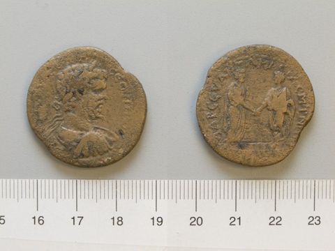 Coin of Septimius Severus, Emperor of Rome from Amaseia, Yale University Art Gallery, inv. 1938.6000.38