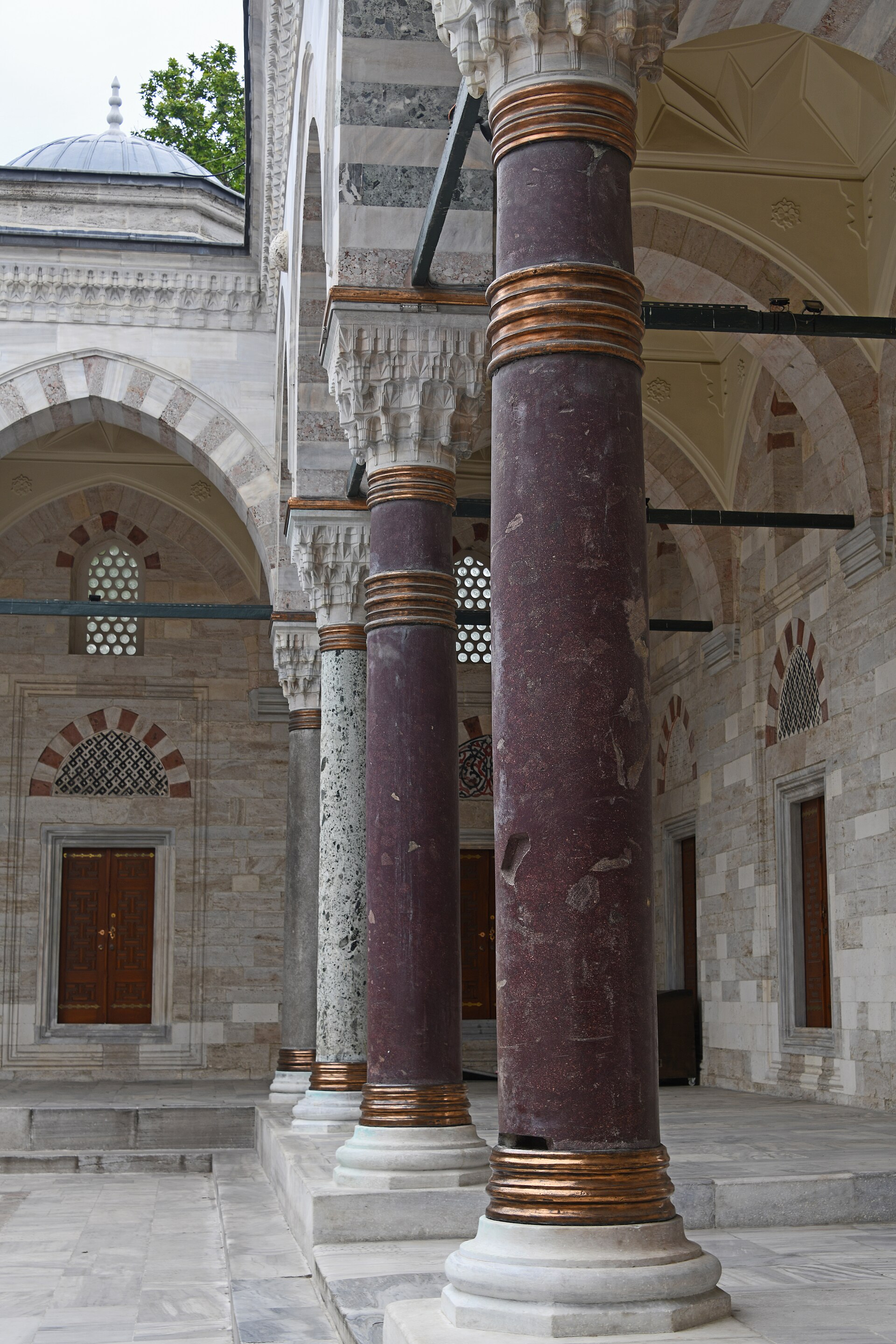 Bayezid II Mosque NW side of courtyard in 2024