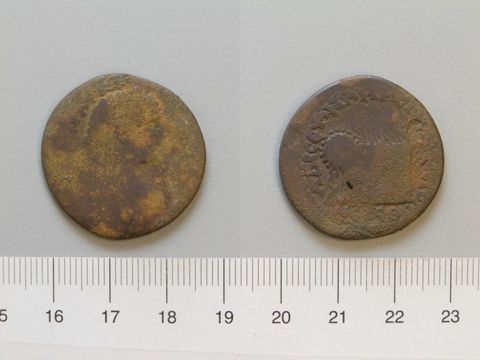 Coin of Caracalla, Roman Emperor, from Amaseia, Yale University Art Gallery, inv. 1938.6000.1221