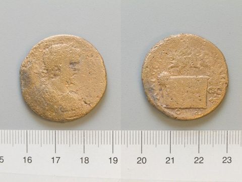 Coin of Septimius Severus, Emperor of Rome from Amaseia, Yale University Art Gallery, inv. 1938.6000.35
