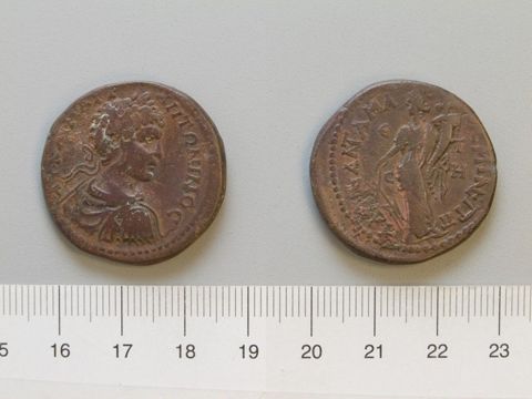 Dupondius of Caracalla, Roman Emperor, from Amaseia, Yale University Art Gallery, inv. 1938.6000.1202