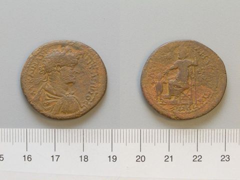 Dupondius of Caracalla, Roman Emperor, from Amaseia, Yale University Art Gallery, inv. 1938.6000.1225