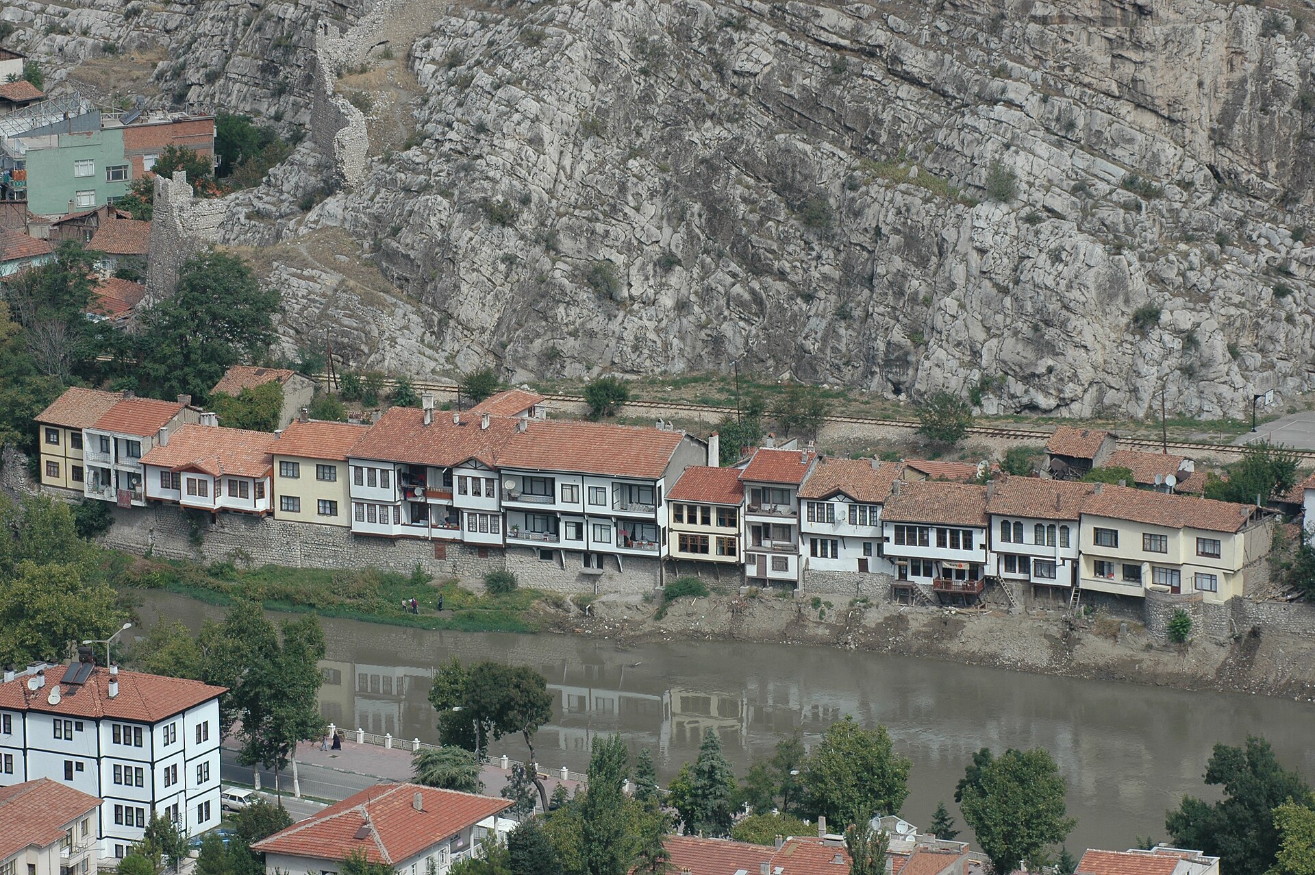 Amasya Mountain to south Town view
