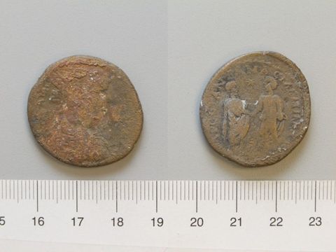 Dupondius of Caracalla, Roman Emperor, from Amaseia, Yale University Art Gallery, inv. 1938.6000.1220