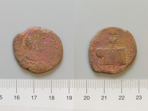 Dupondius of Caracalla, Roman Emperor, from Amaseia, Yale University Art Gallery, inv. 1938.6000.1201