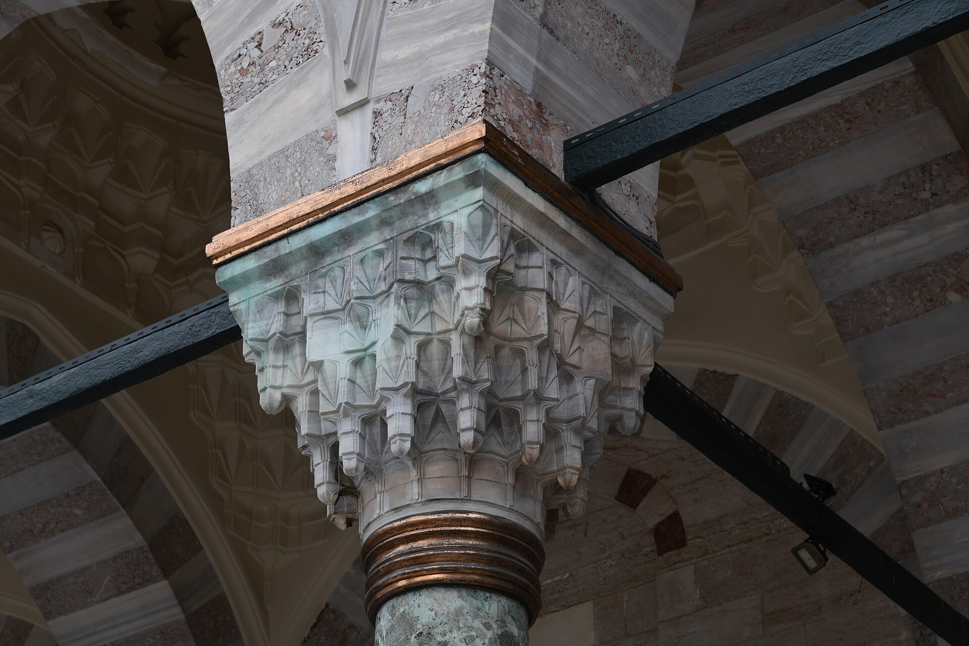 Bayezid II Mosque Capital of column of courtyard in 2024