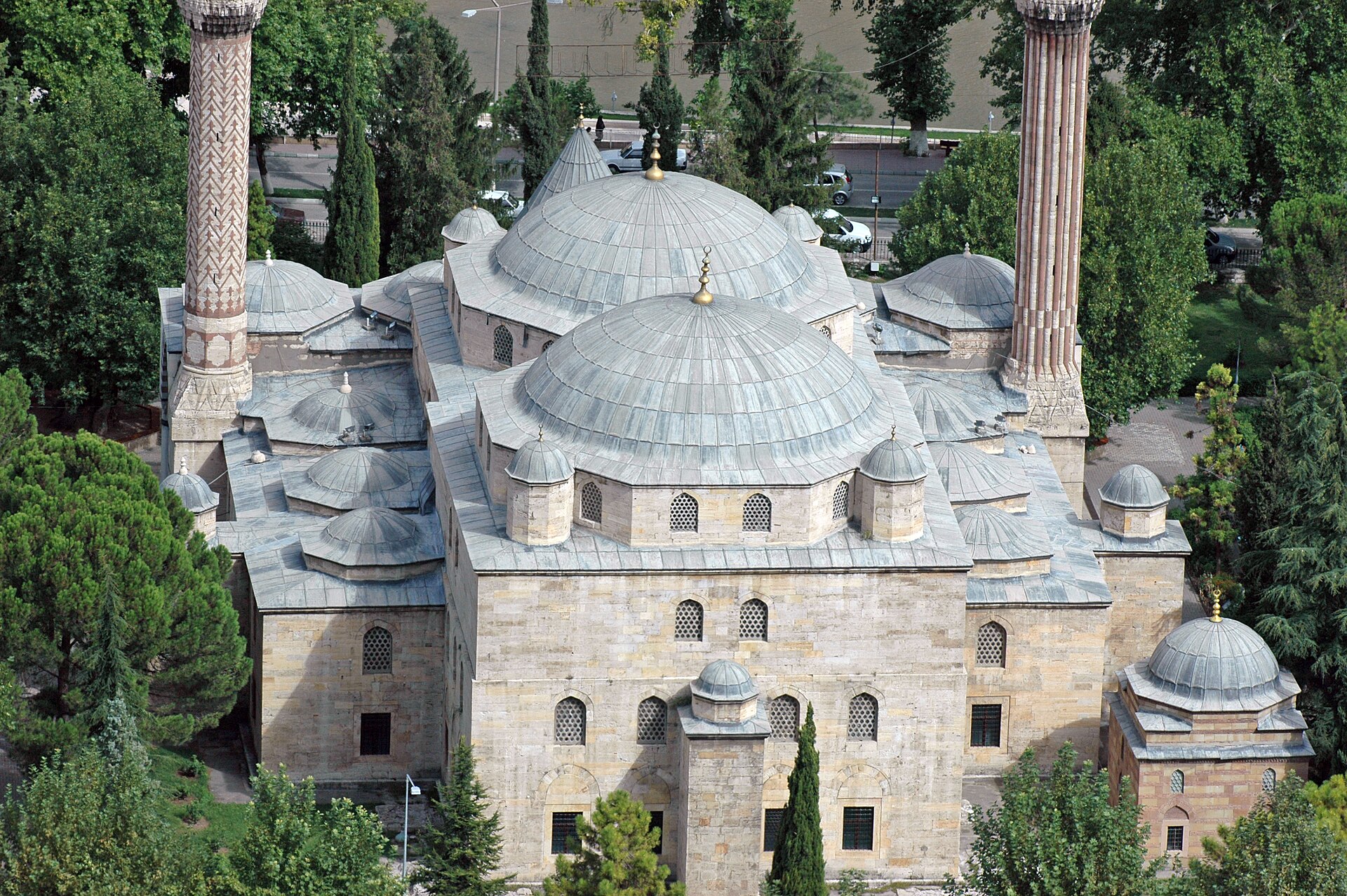 Amasya Mountain to south Town view Beyazit II Mosque