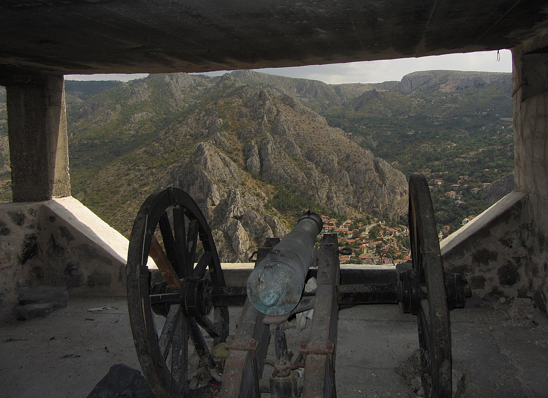 cannon in Amasya castle
